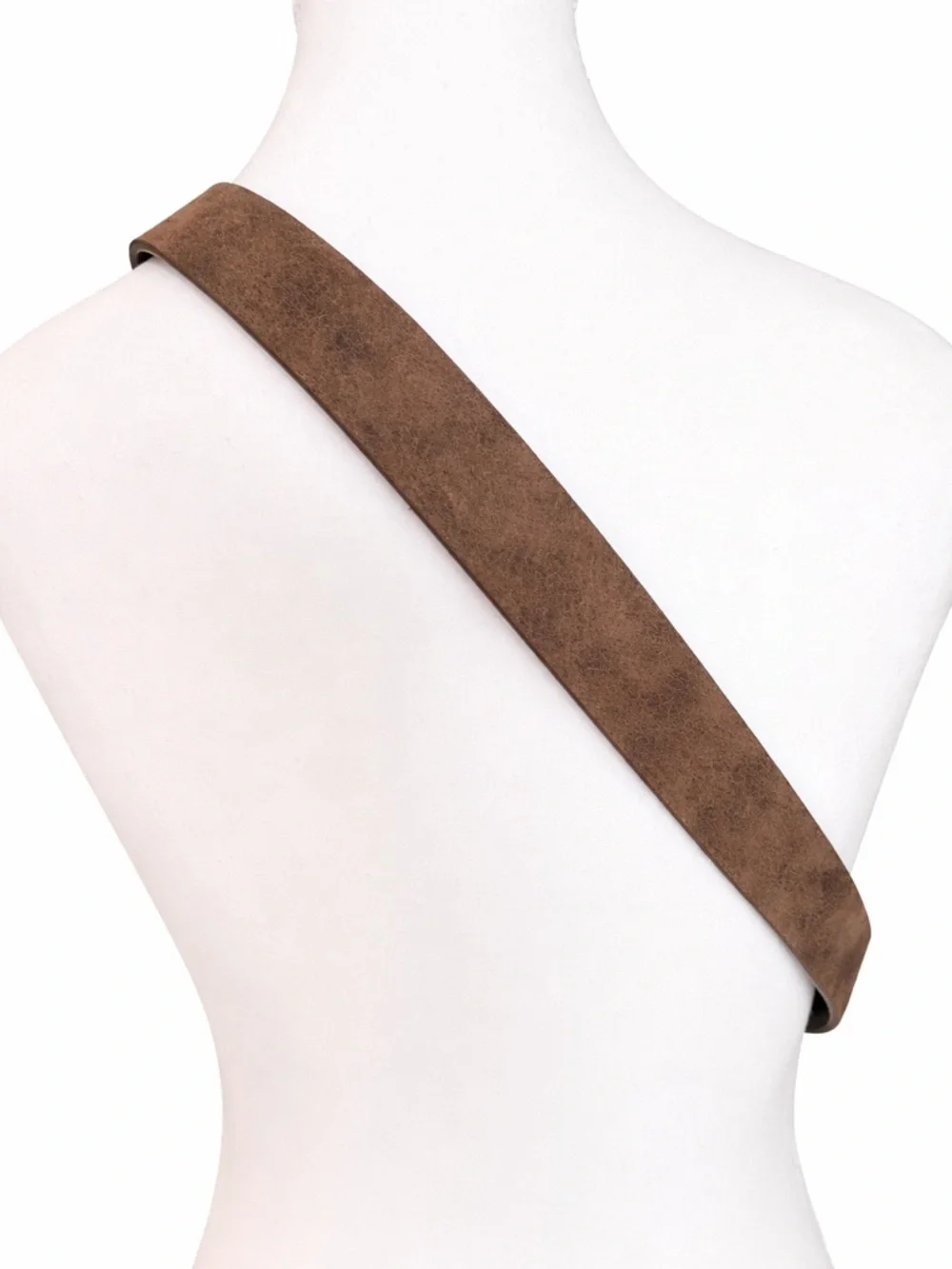 BKE Distressed Brown Belt Gunmetal Hardware XXL NWOT - Picture 2 of 5